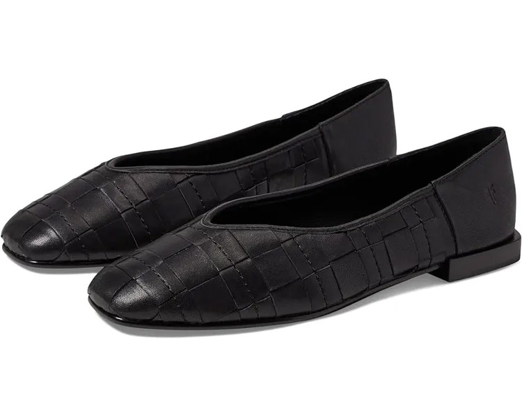 Балетки Frye Claire Woven Flat, черный