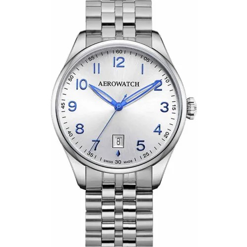 Наручные часы AEROWATCH 42997 AA01 M, мультиколор, серебряный