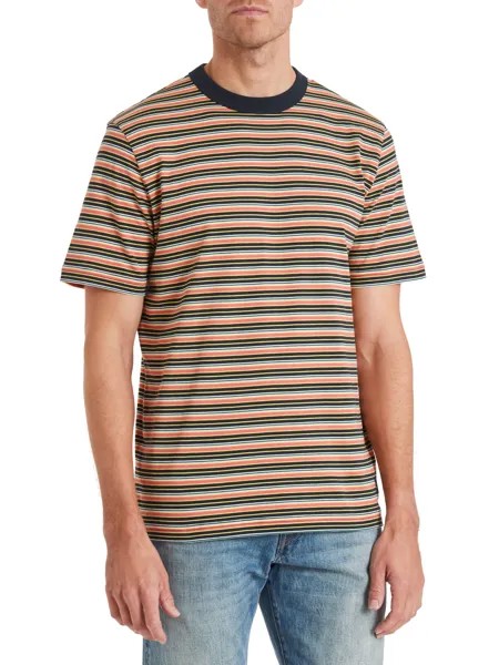 Футболка в полоску с короткими рукавами из органического хлопка Paul Smith, красный/мульти