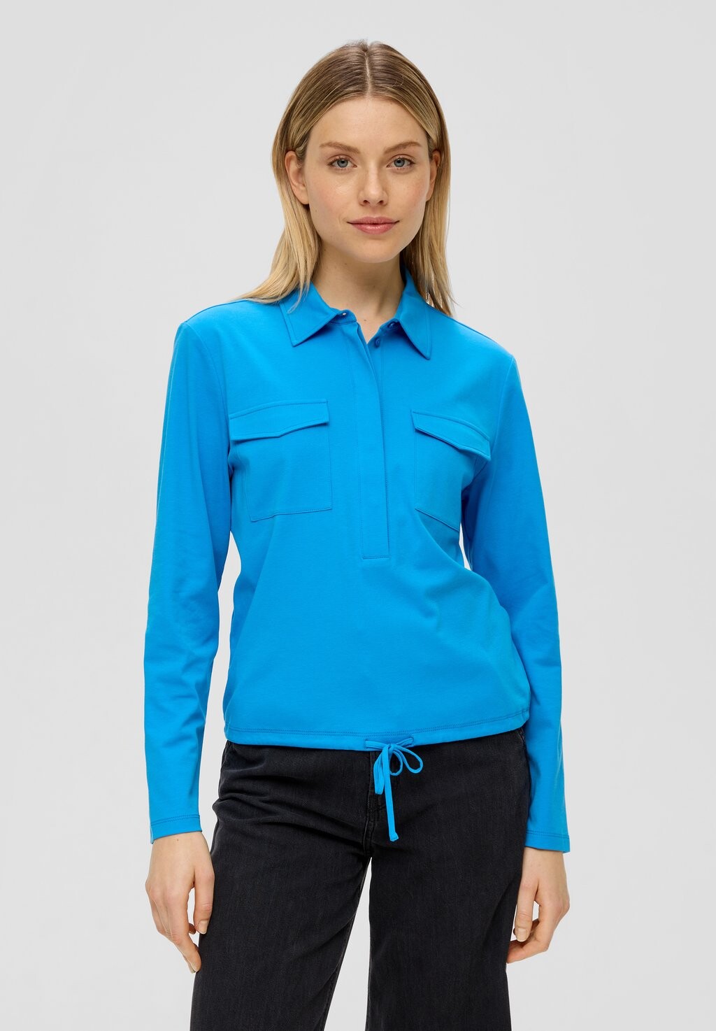 Блузка s.Oliver, цвет royalblau