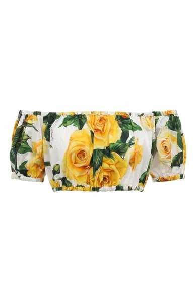Хлопковый топ Dolce & Gabbana