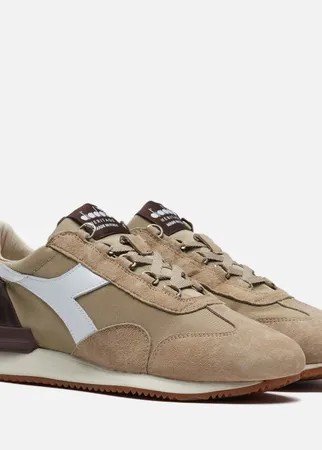 Мужские кроссовки Diadora Heritage Equipe Mad Italia Nubuck SW, цвет бежевый, размер 45.5 EU