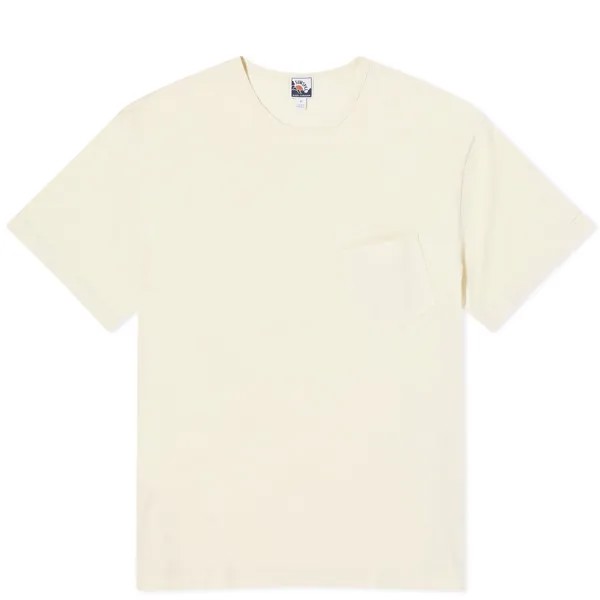 Футболка Sunspel X Nigel Cabourn Pocket T-Shirt, цвет Stone White