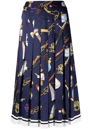 Boutique Moschino юбка миди с принтом Fantasy