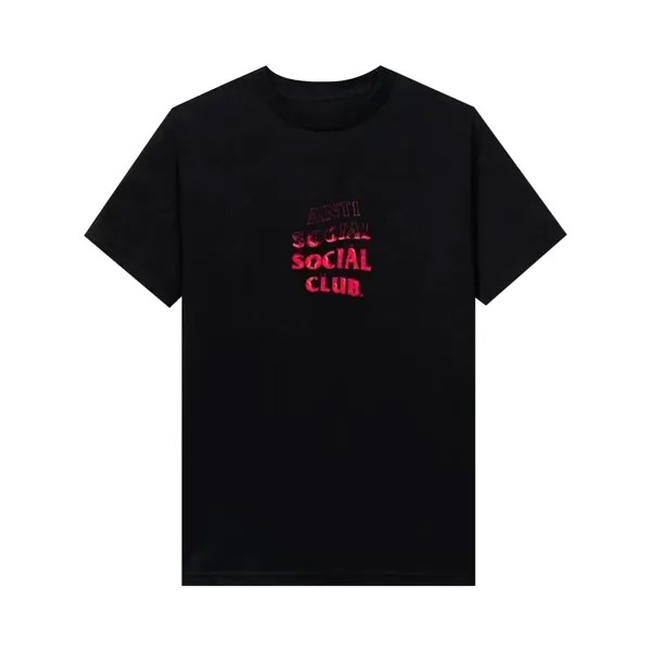 Футболка Anti Social Social Club Fire Inside розового цвета Черный