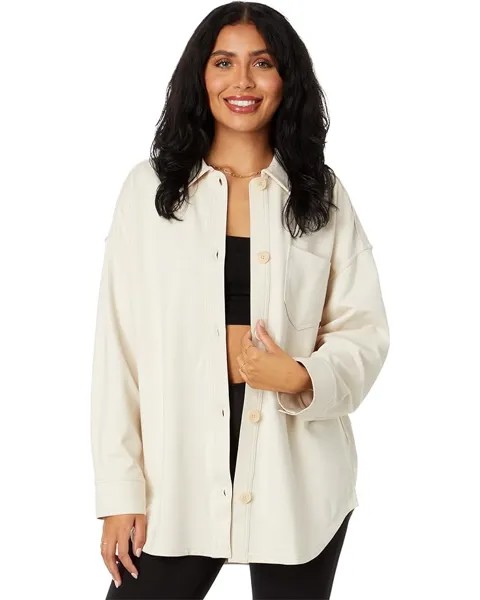 Куртка Madewell Ponte Oversized Shirt, цвет Vintage Linen