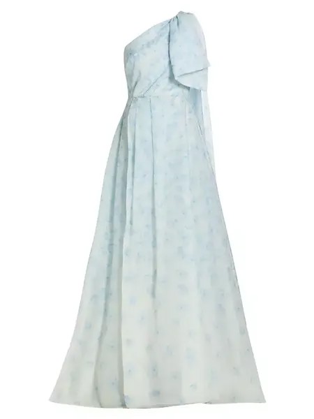 Платье Anouk на одно плечо с принтом Sachin & Babi, синий