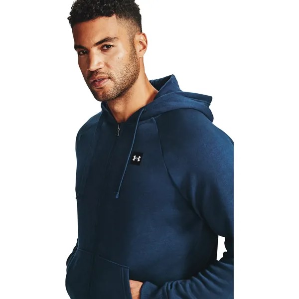 Толстовка мужская Under Armour Rival Fleece FZ Hoodie белая M