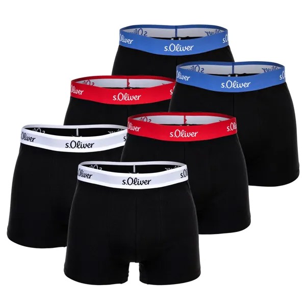 Боксеры S Oliver Boxershort 6 шт, цвет Schwarz Kontrast