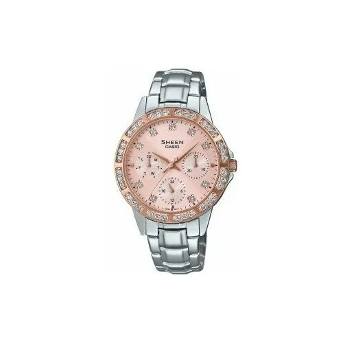 Наручные часы CASIO Sheen, бежевый, розовый