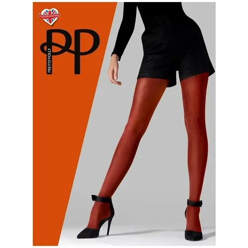 Колготки Pretty Polly, 80 den, размер S, бордовый