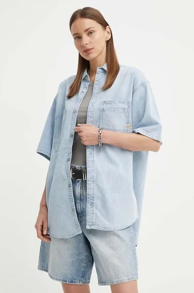 Джинсовая рубашка G-Star Raw, синий