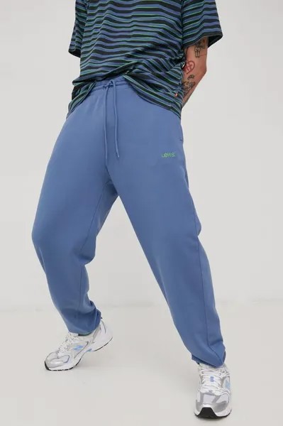 Хлопковые спортивные штаны Levi's, синий