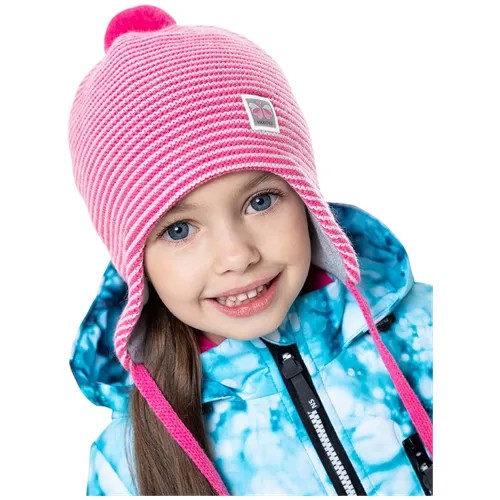 Шапка демисезонная для девочки Nikastyle 11м10222, бирюза, размер 48-52