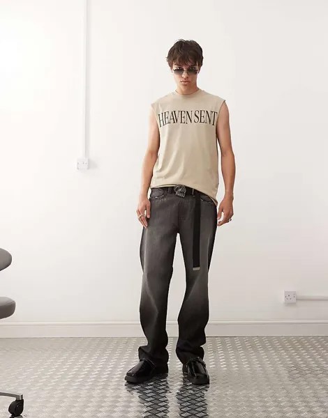 Джинсы прямого кроя с антижесткой посадкой Cheap Monday