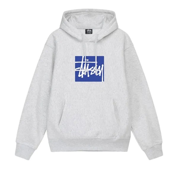 Толстовка Stussy Stock Box Box Ash Heather