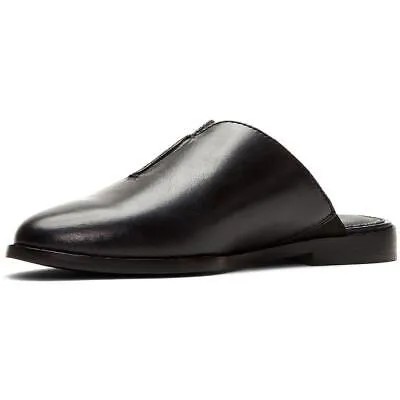Женские черные кожаные туфли-мюли Frye на плоской подошве с Nolan Seam 7, средние (B,M) BHFO 8684