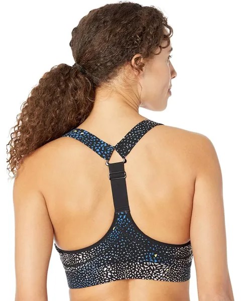 Бюстгальтер Sweaty Betty Power Medium Impact Sports Bra, цвет Black Triangle Construct Print