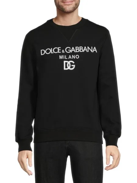 Толстовка с графическим логотипом Dolce & Gabbana, цвет Nero