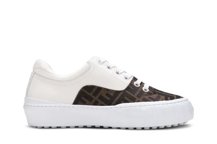 Кроссовки Fendi Force Lace-Up Sneaker 'White Brown', белый