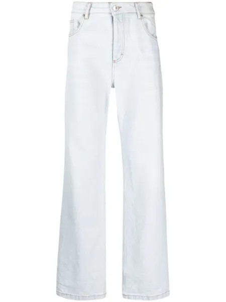 AMI Paris джинсы Straight Fit, синий