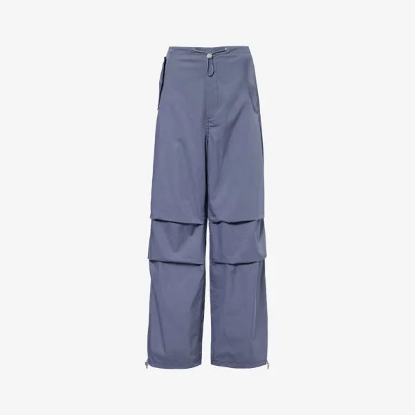Широкие брюки Parachute со средней посадкой из смесового хлопка Dion Lee, цвет asphalt