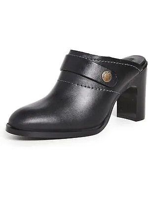 SEE BY CHLOE Женские черные кожаные туфли-мюли Annia без шнуровки на каблуке 37