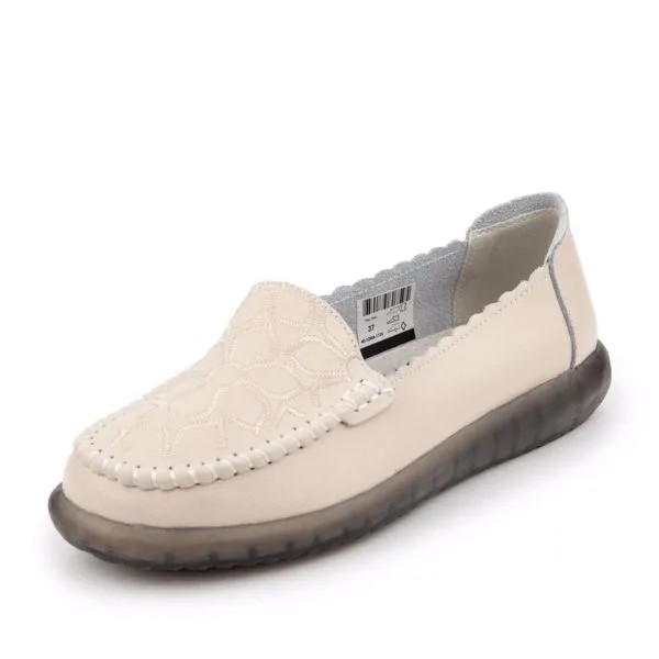 Мокасины женские MUNZ SHOES 40-12WA-173V бежевые 40 RU