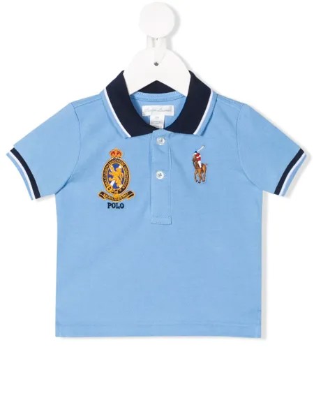 Ralph Lauren Kids полосатая рубашка-поло с вышитым логотипом