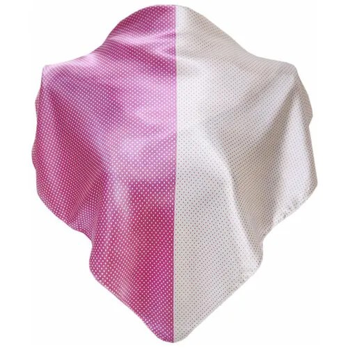 Платок Crystel Eden,58х58 см, розовый, белый
