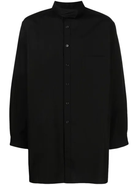 Yohji Yamamoto рубашка с длинными рукавами, черный