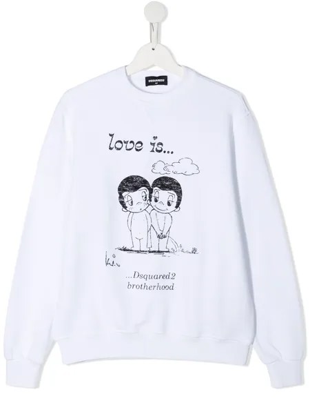 Dsquared2 Kids толстовка с принтом