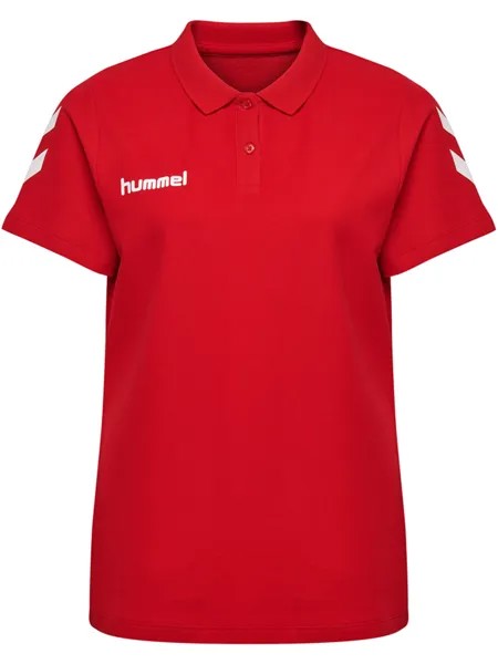 Поло Hummel Hmlgo Cotton Polo Woman, цвет TRUE RED