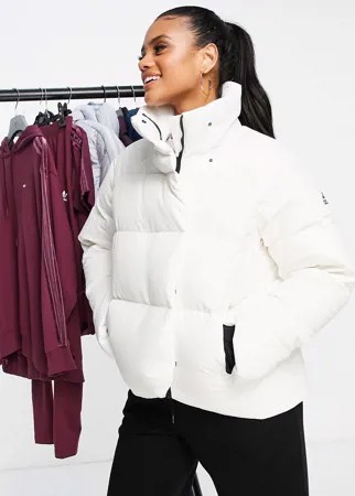 Белый пуховик adidas Outdoor Big Baffle
