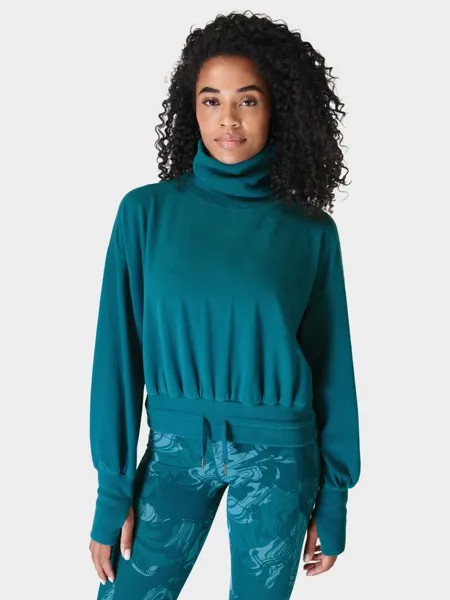 Роскошный флисовый джемпер Sweaty Betty Melody, цвет Синий салон