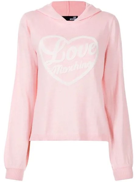 Love Moschino худи с вышитым логотипом