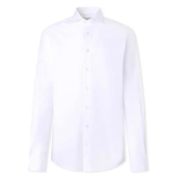 Рубашка с длинным рукавом Hackett Essential Stretch Pop, белый