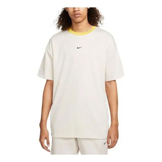 Футболка Men's Nike Solid Color Logo Printing Round Neck Short Sleeve Bright Yellow T-Shirt, желтый