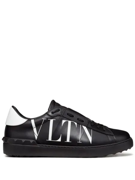 Valentino Garavani кроссовки Open с принтом VLTN, черный