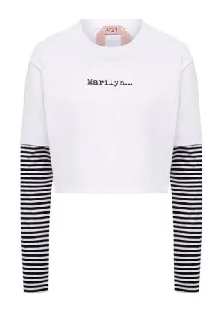Хлопковый лонгслив N21