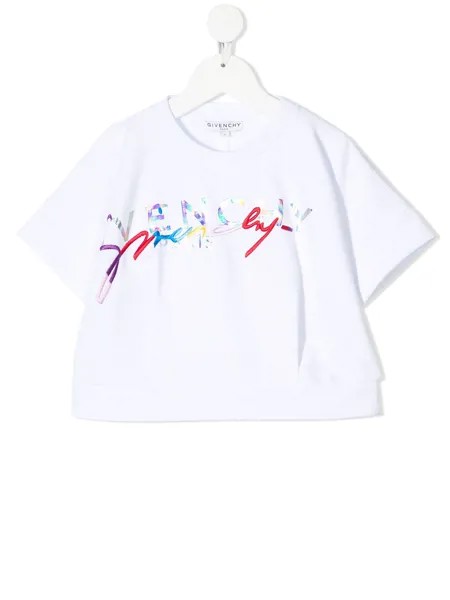 Givenchy Kids футболка с логотипом