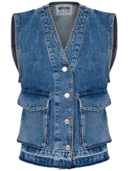 MOSCHINO JEANS джинсовый жилет карго