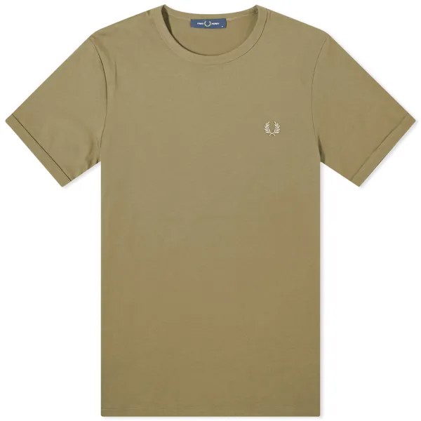 Футболка Fred Perry Ringer T-Shirt, цвет Uniform Green