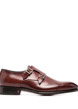 Santoni глянцевые туфли монки