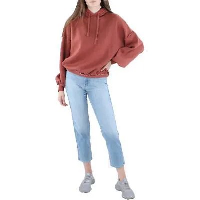 Lulus Womens Red Hooded Longsleeve Sweatshirt Loungewear S BHFO 0867