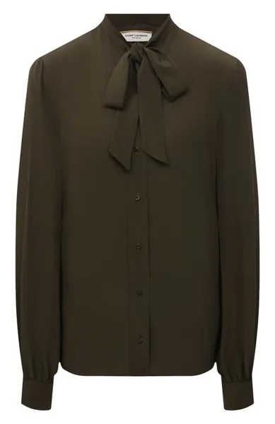 Шелковая блузка Saint Laurent