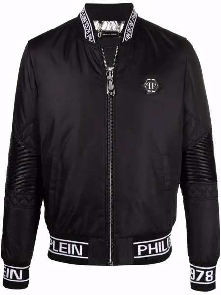 Philipp Plein бомбер с вышитым логотипом