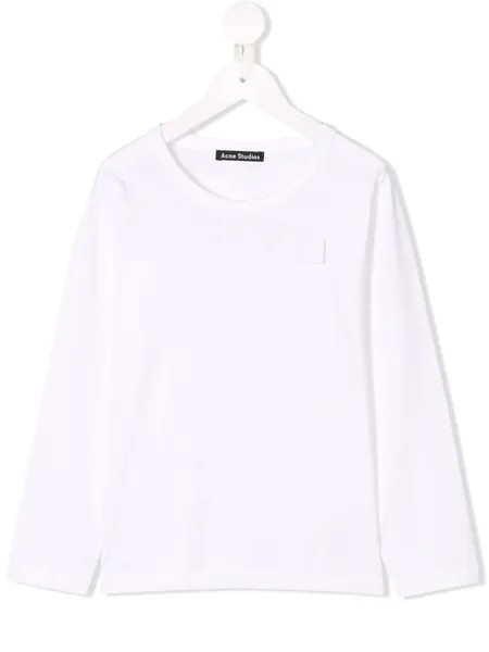 Acne Studios Kids футболка с длинным рукавом с принтом