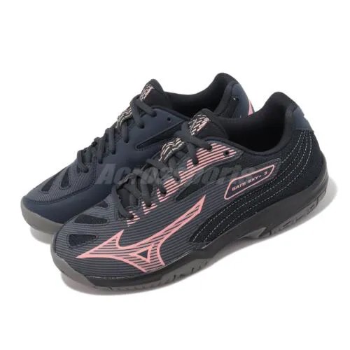 Mizuno Gate Sky Plus 3 Широкие темно-розовые мужские туфли для бадминтона унисекс 71GA2340-25