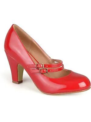 КОЛЛЕКЦИЯ JOURNEE Женские красные туфли-лодочки Mary Jane Wendy-09 с круглым носком на блочном каблуке, размер 6 м